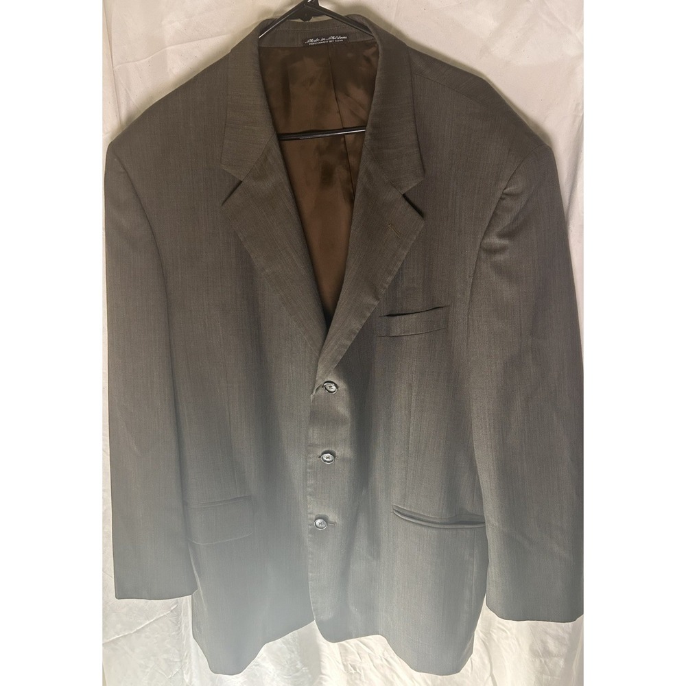 Kilburne & Finch Mens Suit Jacket Blazer 48R Grey Wool Blend‎ 3-Button Moldova